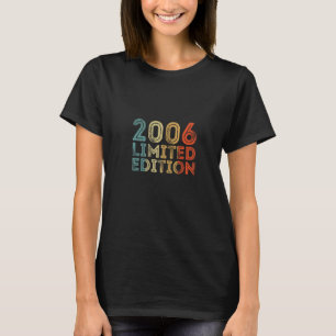 T-shirt Anniversaire Vintage 2006 Vintage Rétro