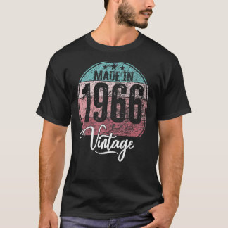 T-shirt Anniversaire Vintage Anniversaire Année 1966 Anniv