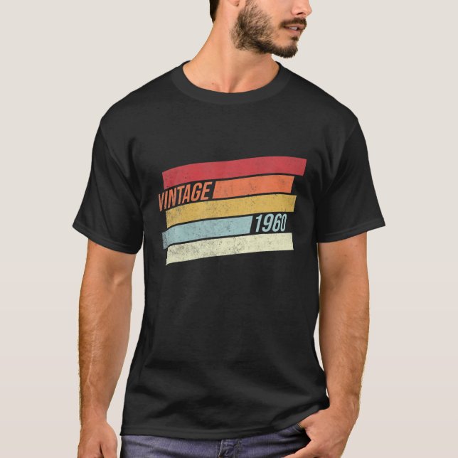 T-shirt Anniversaire vintage de 1960 (Devant)