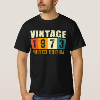 T-shirt Anniversaire vintage de 1973 - Cadeau Anniversaire