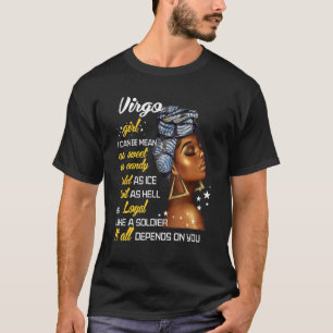 T-shirt Anniversaire Zodiac Virgo Girl Août Ou Septembre W