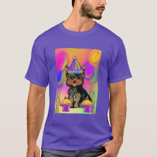 T-shirt Anniversaires de Yorkie Poo