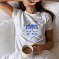 T-Shirt Annonce Chaussons de Bébé nom date