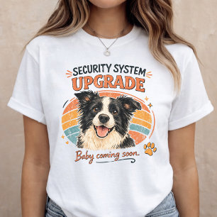T-shirt Annonce de Bébé Chien de Sécurité Révélation de Gr