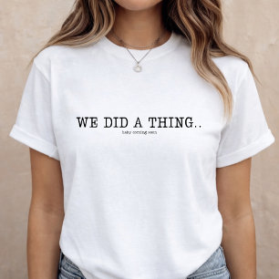 T-shirt Annonce de grossesse bébé révélation drôle
