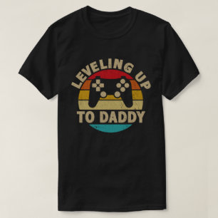 T-shirt Annonce de grossesse pour papa joueur : Passage au