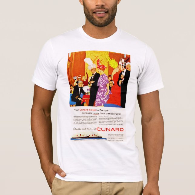 T-shirt Annonce de la fête de la reine Cunard (Devant)