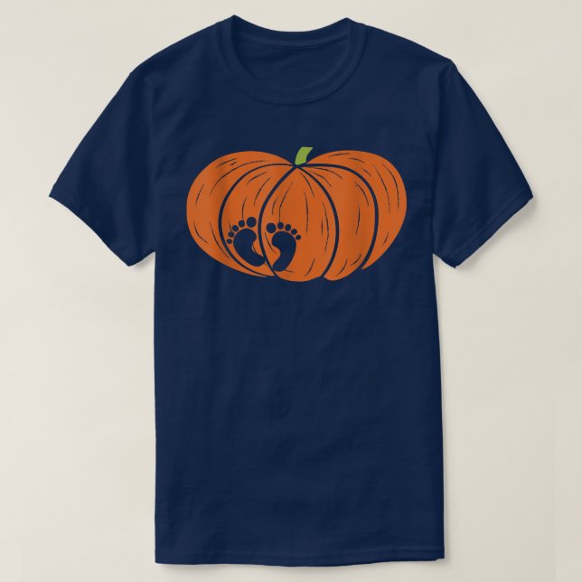 T-shirt Annonce de la grossesse pour le petit bébé Citroui (Design devant)