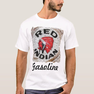 T-shirt Annonce indienne et rétro rouge