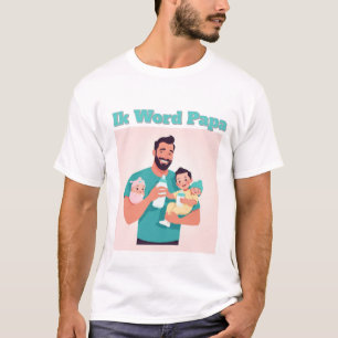 T-shirt Annonce Je Word Papa - Stoer Grossesse Des
