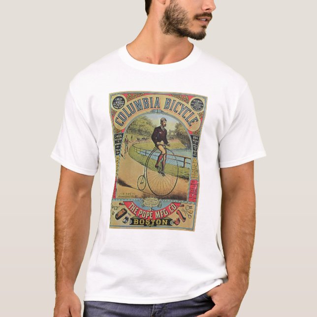 T-shirt Annonce pour la bicyclette de Colombie (Devant)