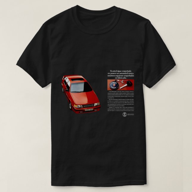 T-SHIRT ANNONCE SAAB 9000 (Design devant)