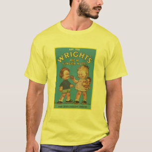 T-shirt Annonce Vintage de Gingembre Riche de Wright
