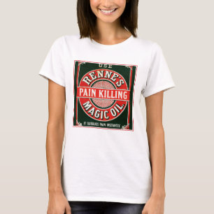 T-shirt Annonce vintage pour l'huile magique de la douleur