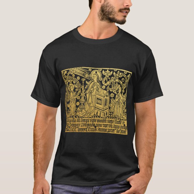 T-shirt Annonciation en caoutchouc en laiton Tudor Mary An (Devant)