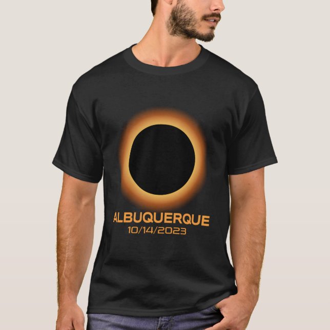 T-shirt Annular Solar Eclipse 2023 Albuquerque Nouveau Mex (Devant)