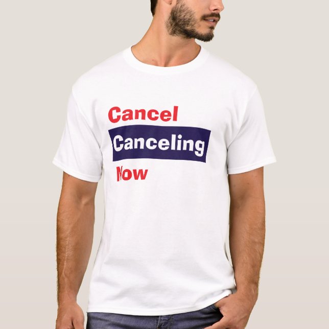 T-shirt Annuler l'annulation maintenant (Devant)