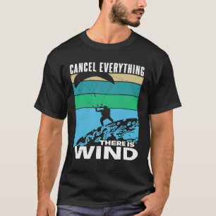 T-shirt annuler tout il y a du vent Cerf-volant Kite vinta