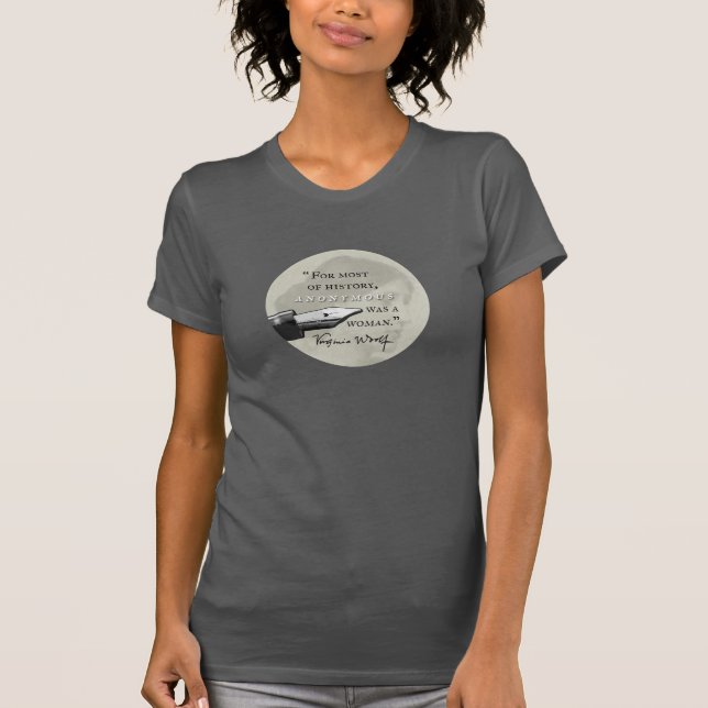 T-shirt Anonyme était un circl de citation de la Virginie (Devant)
