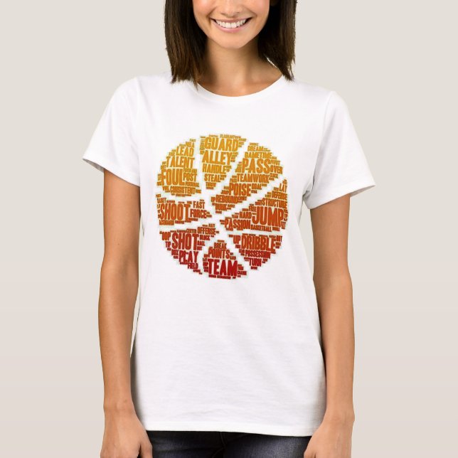 T - Shirt Anpassen der Frauenbasketballmannschaft (Vorderseite)