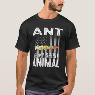 T-shirt Ant Est Mon Esprit Animal Usa Patriotique Américai