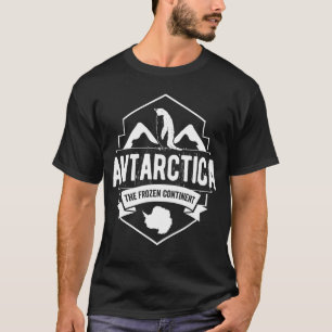 T-shirt Antarctique Avec Pingouin Et Glaciers