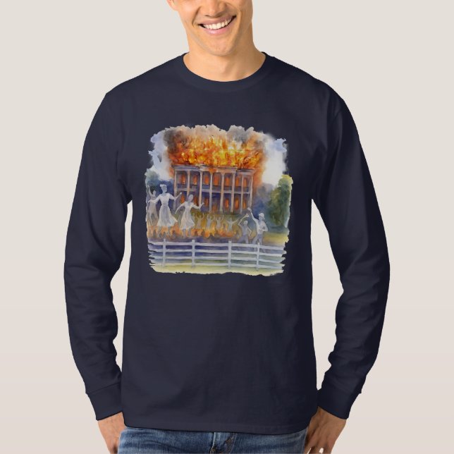 T-shirt Antebellum Mansion | Incendies Nottoway Resort (Devant)