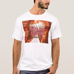 T-shirt Antelope Canyon Arizona affiche de voyage.