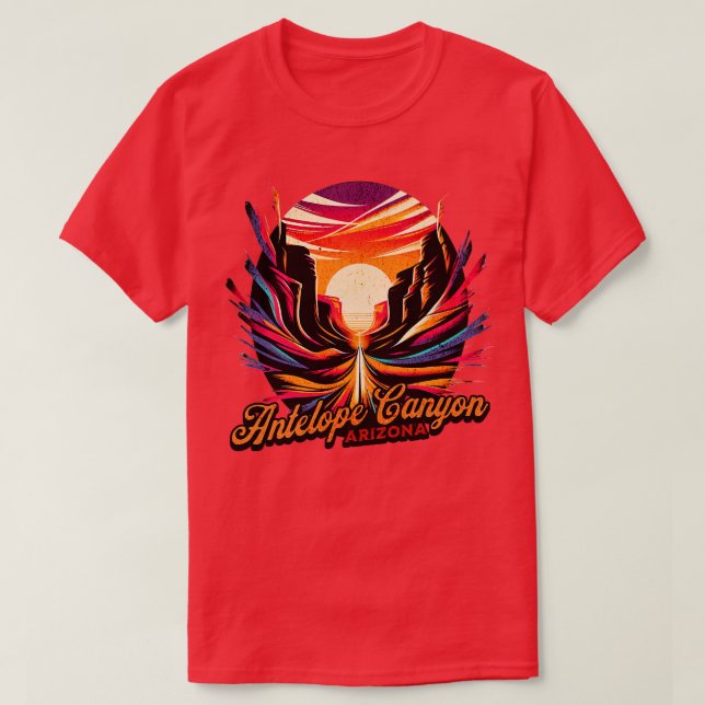 T-shirt Antelope Canyon Arizona Design (Design devant)