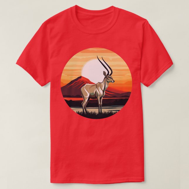 T-shirt Antelope rétro 4 (Design devant)