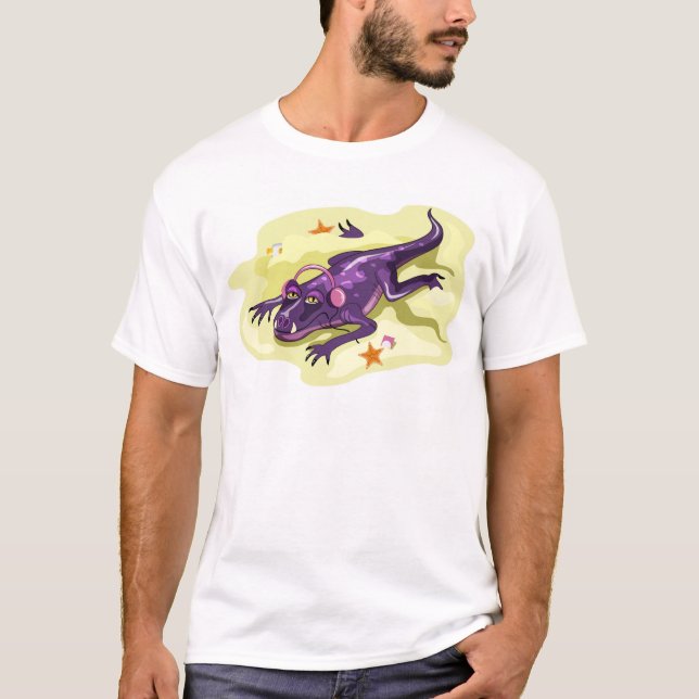 T-shirt Anteosaurus Bain De Soleil Avec Casque. (Devant)