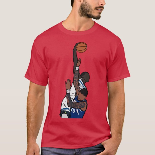 T-shirt Anthony Edwards Dunks sur John Collins 2 Surdimens (Devant)