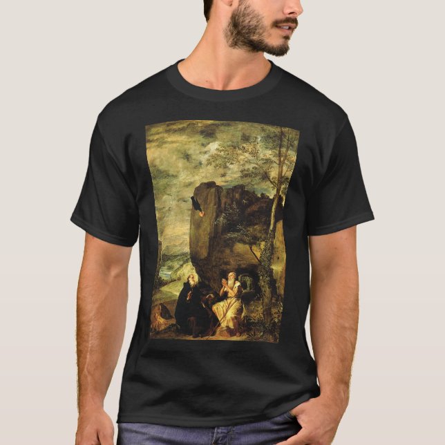 T-shirt Anthony le Grand et Paul de Thèbes (Devant)