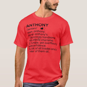 T-shirt Anthony Nom Définition Anthony Signifiant Anthony