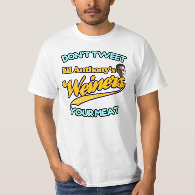 T-shirt Anthony Weiner ne gazouillent pas votre viande (Devant)