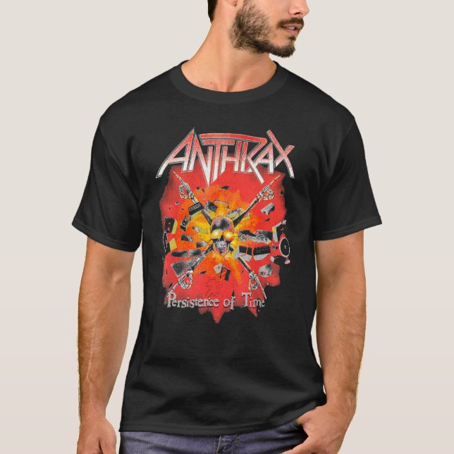 T-shirt Anthrax u2013 Persistence Crossbones (Devant)