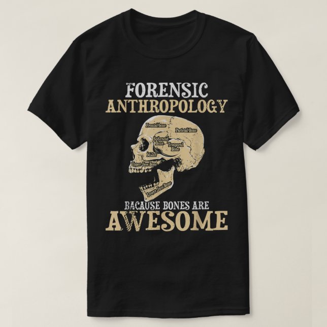 T-shirt Anthropologie Légale - Anthropologue Culturel Pour (Design devant)