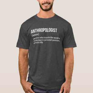 T-shirt Anthropologue culturel Funny Définition Tee