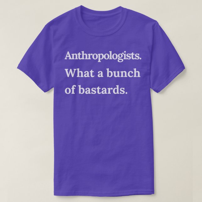 T-shirt Anthropologues Quelle bande de Bastards White Tex (Design devant)