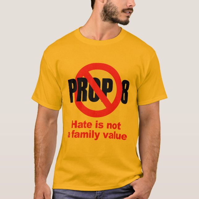 T-shirt ANTI APPUI VERTICAL 8 - la haine n'est pas une (Devant)
