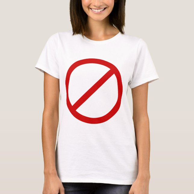 T-shirt Anti- cercle de modèle avec le modèle de barre (Devant)