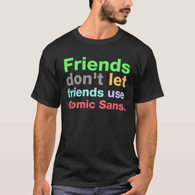 T-shirt Anti-Comique sans la police (Devant)