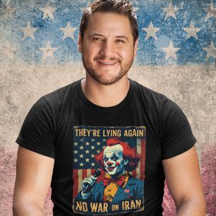 T-shirt Anti Guerre Iran Fausse Information Néocon Amériqu