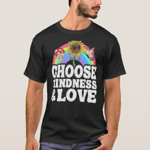 T-shirt Anti-harcèlement arc-en-ciel Paix Hippie Choisir l