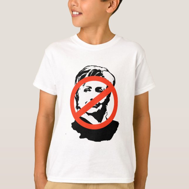 T-shirt ANTI-HILLARY : Anti-Hillary Clinton (Devant)
