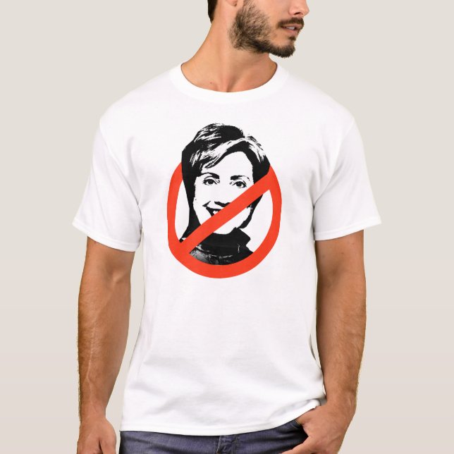T - Shirt Anti-Hillary Clinton (Vorderseite)