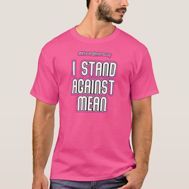 T-shirt Anti jour rose de intimidation de chemise je me (Devant)