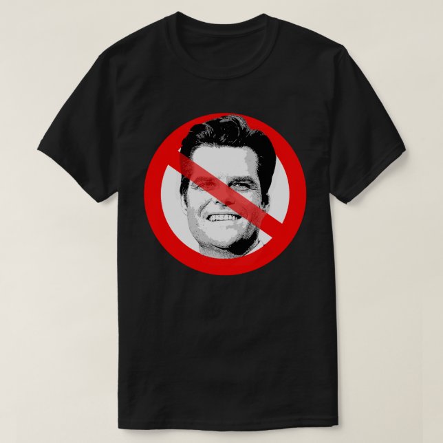 T-shirt Anti Matt Gaetz Traversé De Face (Design devant)