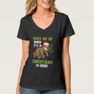 T-shirt Anti Noël Sloth Noël est fini Noël M