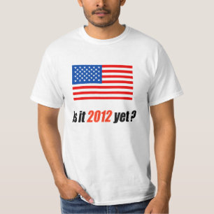 T-shirt Anti-Obama Bumpersticker - 2012 encore